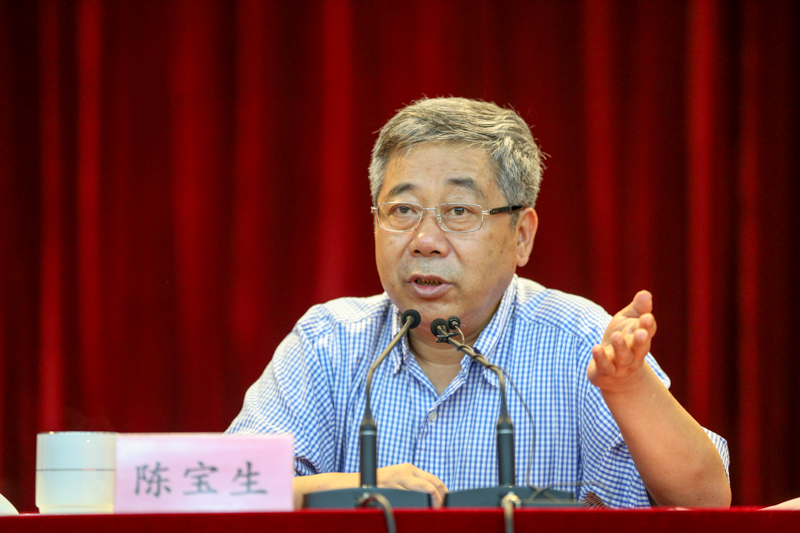 陈宝生指出，世界瞩目、举国期盼的党的十九大即将召开，教育战线要凝神聚力、聚焦主业，做好迎接、学习、宣传、贯彻十九大的各项工作。一是全面梳理总结党的十八大以来教育改革发展取得的历史性成就，深刻认识我国教育所处的新时期和新阶段。二是深入研究人民群众的新期待新要求，对满足人民群众接受更好教育需求的供给能力要进行客观分析评估。三是将未来教育置于“两个一百年”和中华民族伟大复兴中国梦的目标框架中，以教育现代化推动社会主义现代化强国建设。四是认真学习习近平总书记系列重要讲话和治国理政的新理念新思想新战略，结合工作实际，真正做到真学真懂真信真用。五是认真贯彻落实中央关于教育的决策部署，继续深化教育综合改革，加快推动教育现代化。