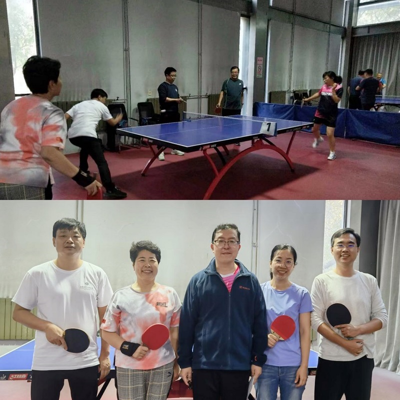 塔里木职业技术学院党委委员、副院长李裕仁和太原幼儿师范高等专科学校校长范永丽代表班级出战混双，凭借出色发挥，均以3:0击败对手。